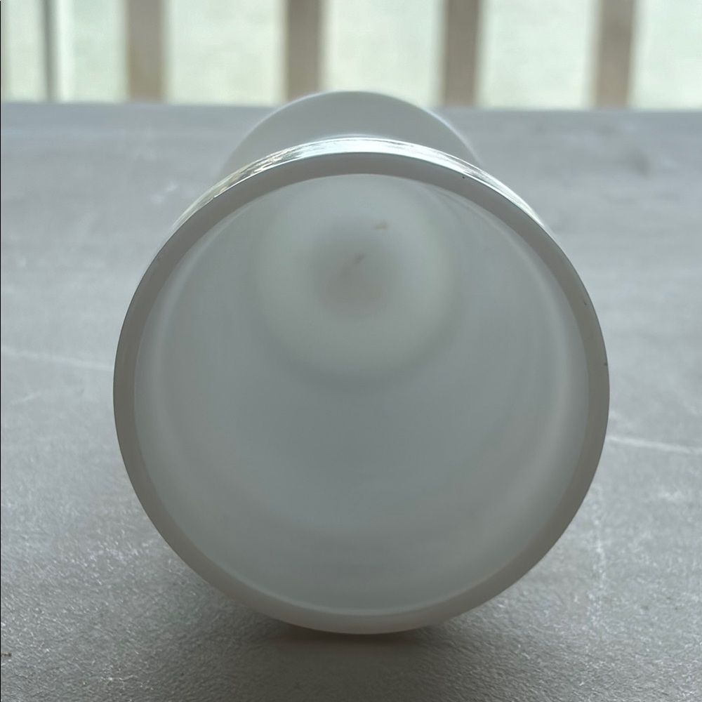 White Milk Glass Goblet - Picture 5 of 5